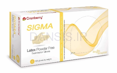 تصویر  دستکش لاتکس بدون پودر Cranberry - sigma