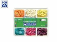 تصویر  وج چوبی آناتومیک شش رنگ 400 عددی - Tor VM