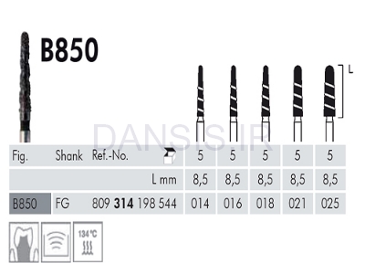 تصویر  فرز کارباید کبری Meisinger مدل Tapered Round End, Black Cobra B850