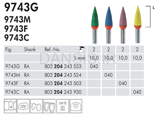 تصویر  مولت لاستیکی Meisinger 9743G Flexible Polishers