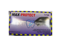 تصویر  دستکش نیتریل بدون پودر سورمه ای Max-Protect