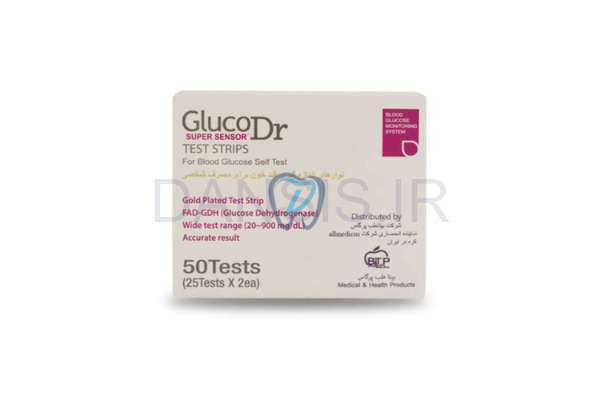 تصویر  نوار تست قند خون - گلوکو داکتر