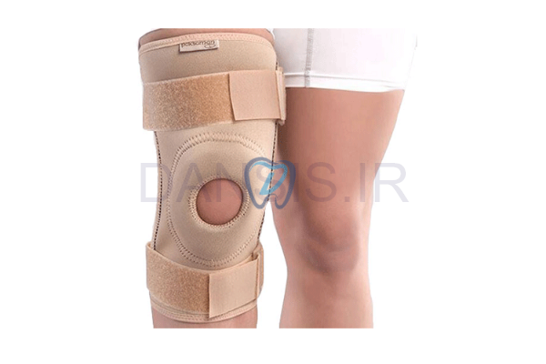 تصویر  زانو بند طبی نئوپرنی چهارفنره  ( کد 085 )- پاک سمن