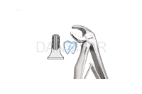 تصویر  فورسپس ریشه کش پایین اطفال فنردار - فالکن