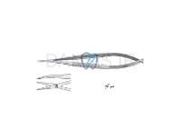 تصویر  قیچی میکرو 150mm - فالکن