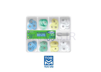 تصویر  کیت دیسک پرداخت مرکز دار 4 رنگ هشت سایز 80 عددی و ماندرل - Tor Vm