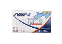 تصویر  دستکش نیتریل آبی نیتکس اوپی پرفکت حریر 50 عددی  OP-Perfect Nitex