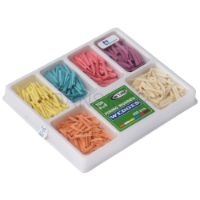 تصویر  وج چوبی آناتومیک شش رنگ 400 عددی - Tor VM