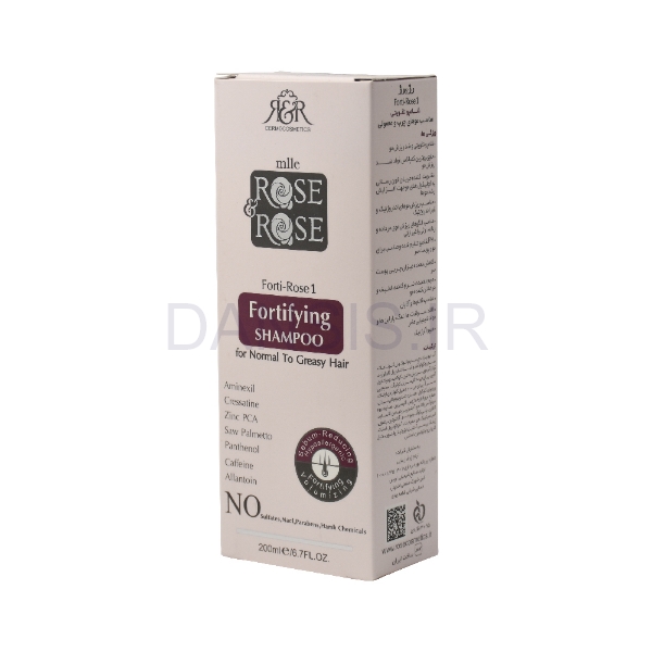 تصویر  شامپو تقویتی مناسب موهای چرب و معمولی رز ان رز Forti Rose1 200ml میلی لیتر