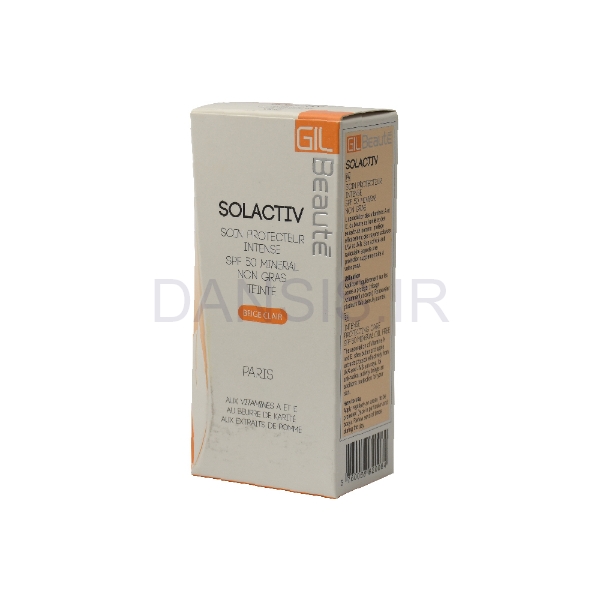 تصویر  کرم ضد آفتاب مینرال رنگی سول اکتیو ژیل بوته بژ روشن GIL Beaute SolActive TEINTE Clair Non Gras SPF50 ( BEIGECLAIR)