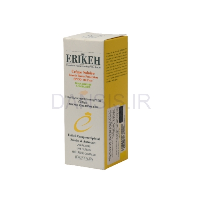 تصویر  ضدآفتاب فاقد چربی ضدآکنه رنگی SPF50 اریکه ERIKEH