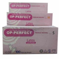 تصویر  دستکش لاتکس کم پودر اوپی پرفکت حریر 50 عددی OP-Perfect 