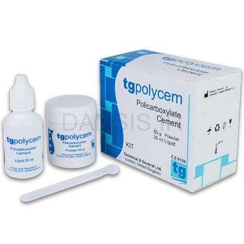 تصویر  سیمان پلی کربوکسیلات ( 50 گرم پودر + 25 میلی لیتر مایع )