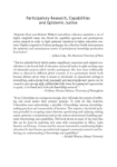 تصویر  Participarory research/capabilities and epistemic justice