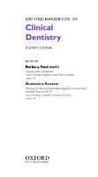 تصویر  Oxford handbook of clinical dentistry 2020