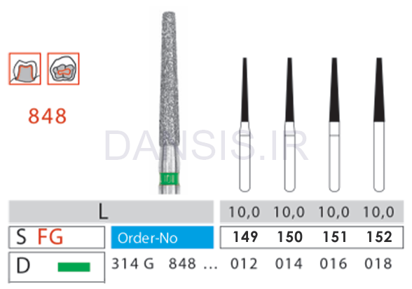 تصویر  فرز مدل 848 دیاتیز