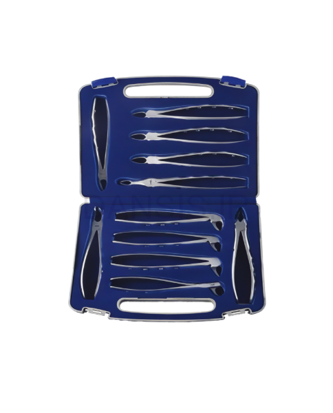 تصویر  ست فورسپس بزرگسال آناتومیک 11 عددی - فالکن