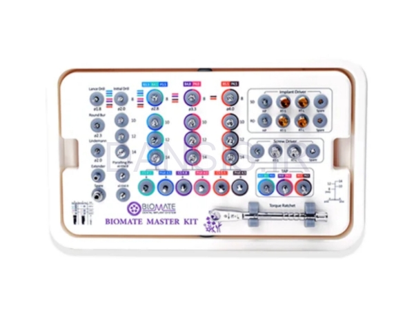 تصویر  کیت جراحی سیستم ایمپلنت بایومیت سوئیس (Biomate Swiss)