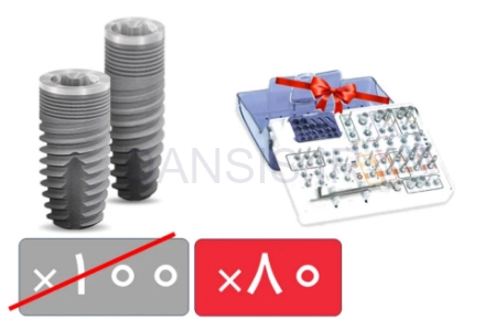 تصویر  پکیج 80 واحد فیکسچر اسکای بردنت با آفر کیت جراحی رایگان